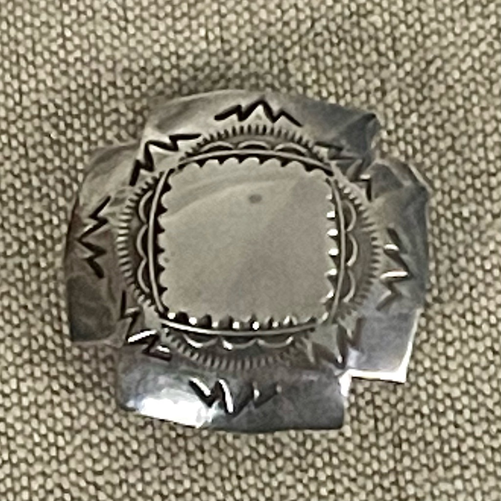 Silvertone Button Cover